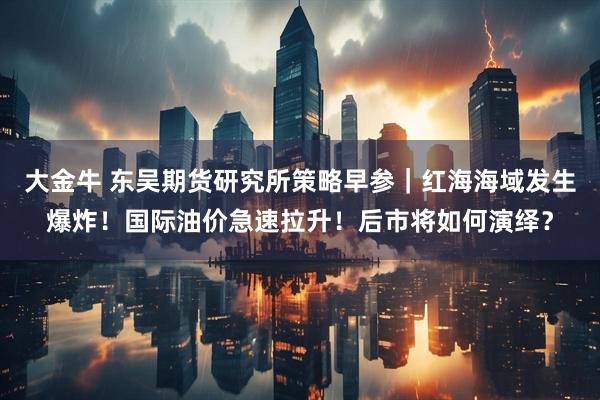 大金牛 东吴期货研究所策略早参｜红海海域发生爆炸！国际油价急速拉升！后市将如何演绎？