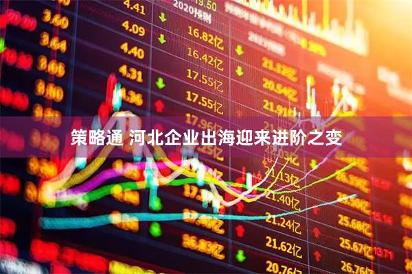 策略通 河北企业出海迎来进阶之变